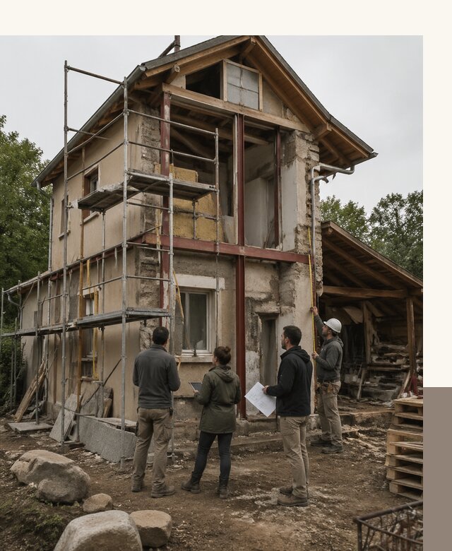 Реконструкция загородного дома под ключ в Геленджике от бюро