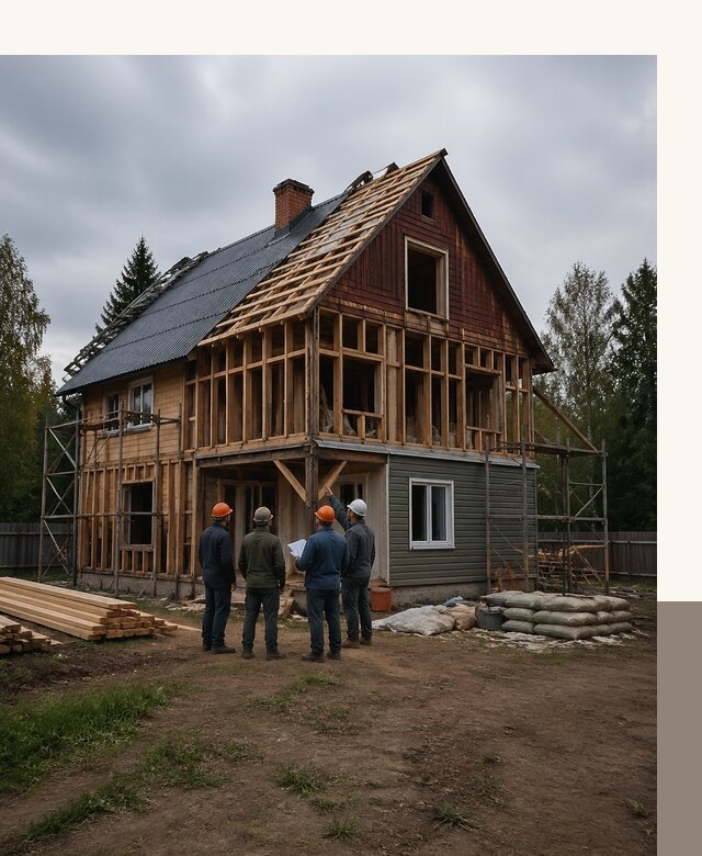 Реконструкция дачного дома в Геленджике под ключ с проектом