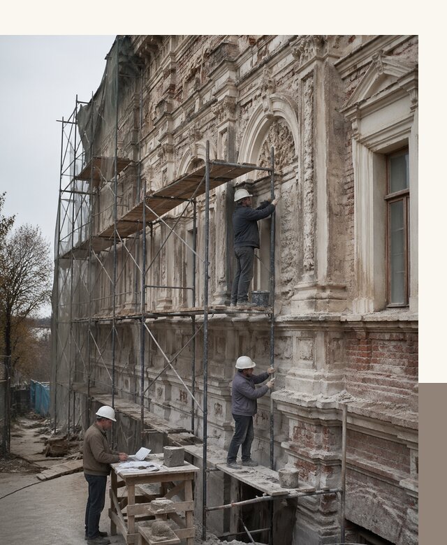 Реставрация объектов культурного наследия под ключ в Геленджике