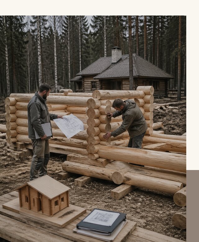 Проектирование и строительство домов из бревна в Геленджике